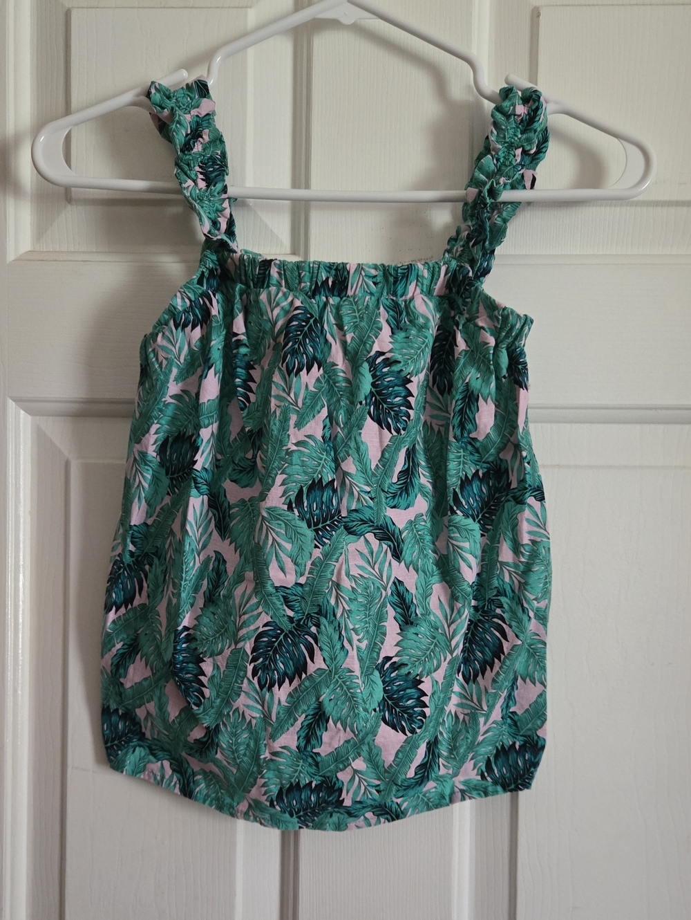 Tahari Green & Pink Tropical Tank